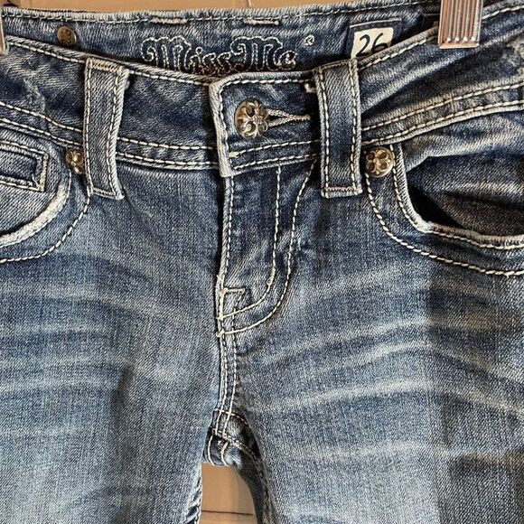 Miss Me Denim Capris JP5163P2 Sz 26 - Picture 12 of 14